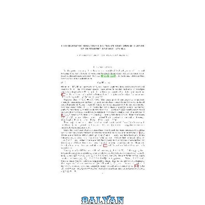 دانلود کتاب Heteroclinic solutions between stationary points at different energy levels